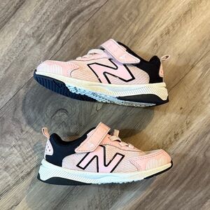 New Balance Kids' Pink and Black Athletic Sneakers